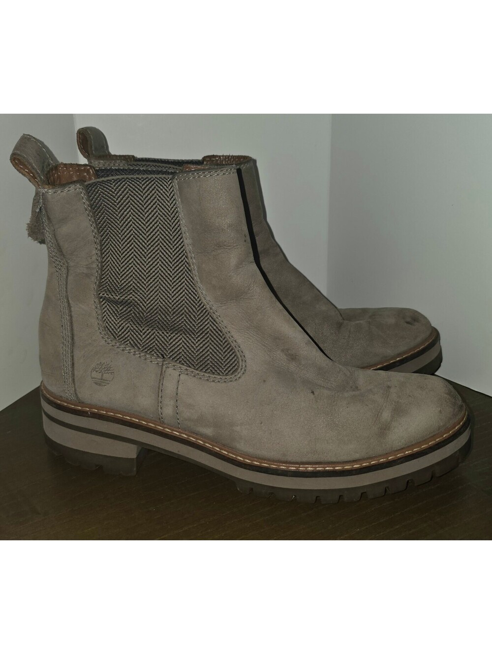 Timberland WMs Courmayeur Boots Siz 8 Tan Suede